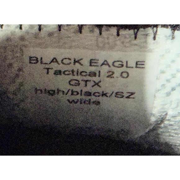 Men's Haix Black Eagle 2.0 Tactical Boots Style Size 12E - Picture 8 of 8